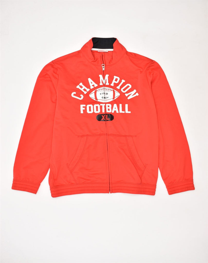 CHAMPION Boys Football Tracksuit Top Jacket 10-11 Years Large Red | Vintage | Thrift | Second-Hand | Used Clothing | Messina Hembry 