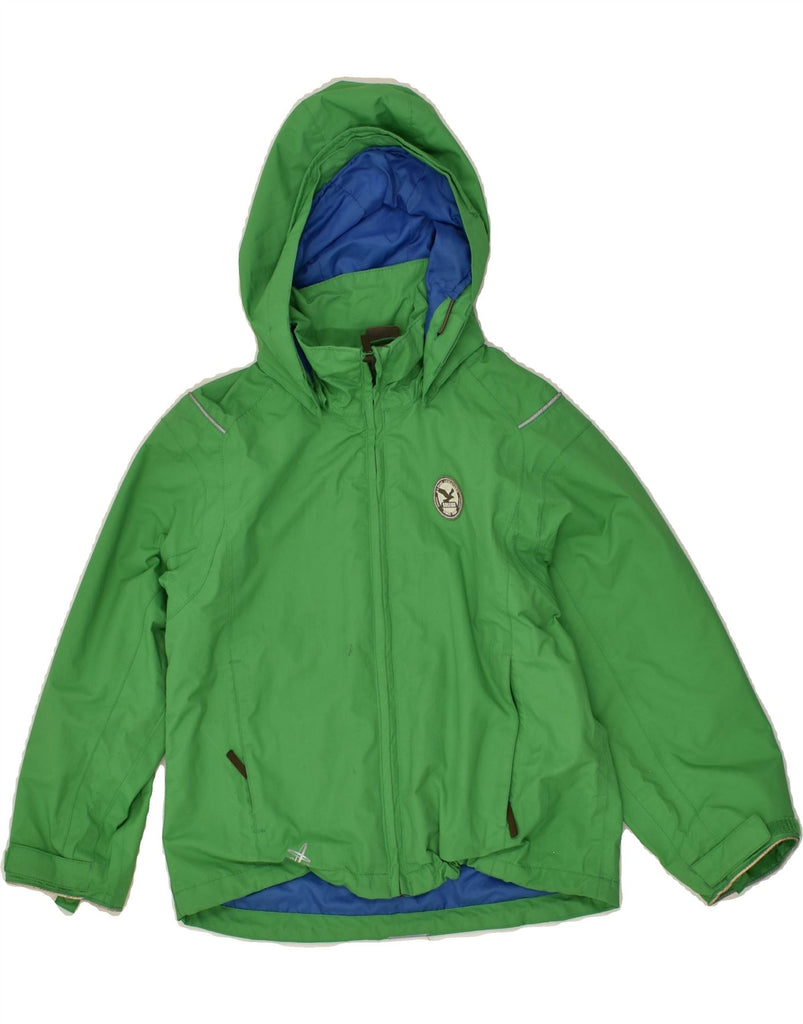 SALEWA Boys Hooded Rain Jacket 5-6 Years Green Polyamide | Vintage SALEWA | Thrift | Second-Hand SALEWA | Used Clothing | Messina Hembry 