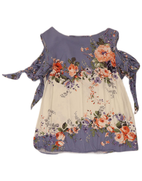 Oasis Womens Sleeveless Blouse Top UK 8 Small Multicoloured Floral Viscose