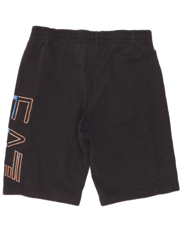Emporio Armani Mens Graphic Sport Shorts Large Black Cotton