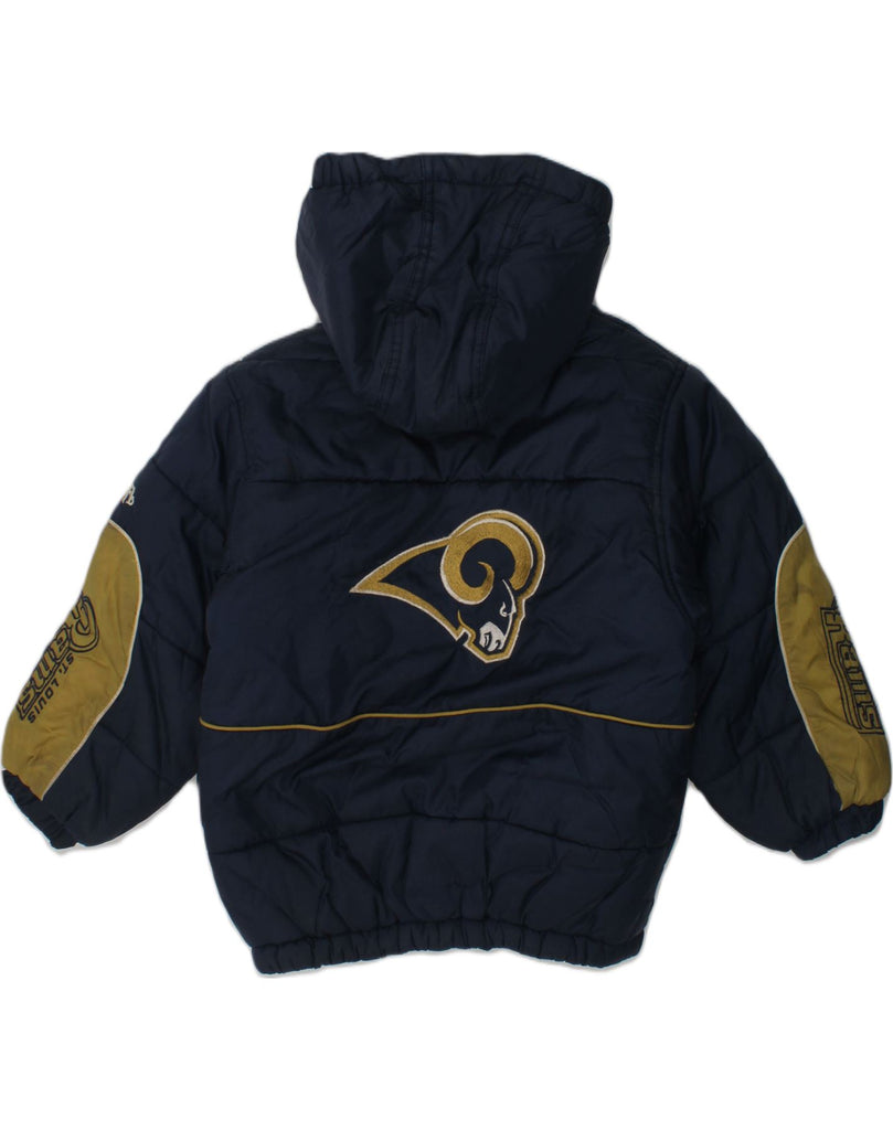 NFL Boys Hooded Padded Jacket 5-6 Years Navy Blue Nylon | Vintage NFL | Thrift | Second-Hand NFL | Used Clothing | Messina Hembry 