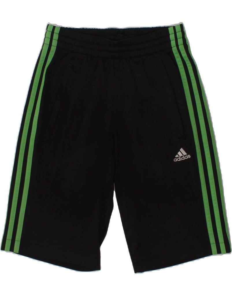 ADIDAS Boys Clima 365 Sport Shorts 9-10 Years Black Polyester | Vintage Adidas | Thrift | Second-Hand Adidas | Used Clothing | Messina Hembry 