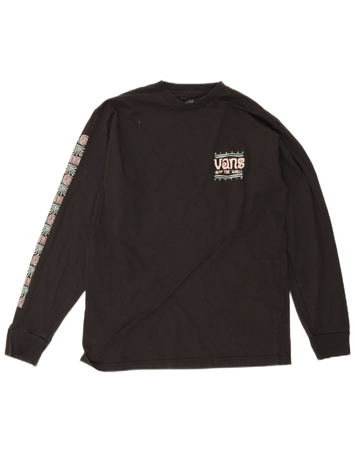 Vans Mens Classic Fit Graphic Top Long Sleeve Medium Black Cotton