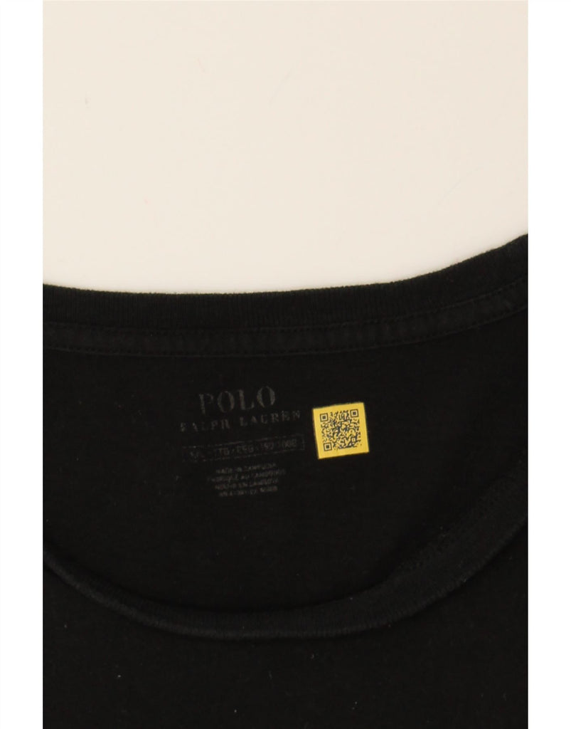POLO RALPH LAUREN Mens T-Shirt Top XL Black Cotton Vintage Polo Ralph Lauren and Second-Hand Polo Ralph Lauren from Messina Hembry 