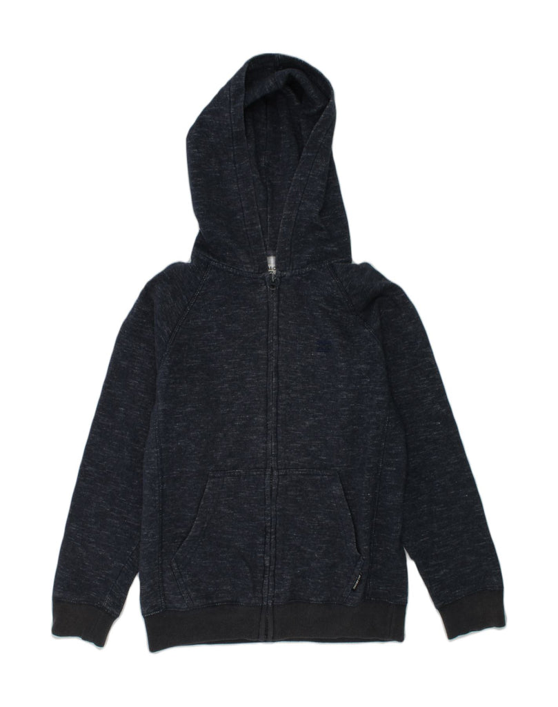 BILLABONG Boys Zip Hoodie Sweater 11-12 Years Navy Blue Flecked Cotton | Vintage Billabong | Thrift | Second-Hand Billabong | Used Clothing | Messina Hembry 