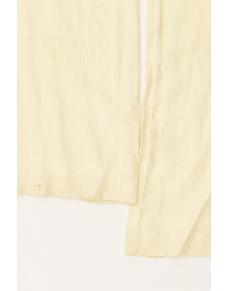 EDDIE BAUER Womens Straight Chino Trousers US 10 Large W34 L31 Yellow | Vintage Eddie Bauer | Thrift | Second-Hand Eddie Bauer | Used Clothing | Messina Hembry 