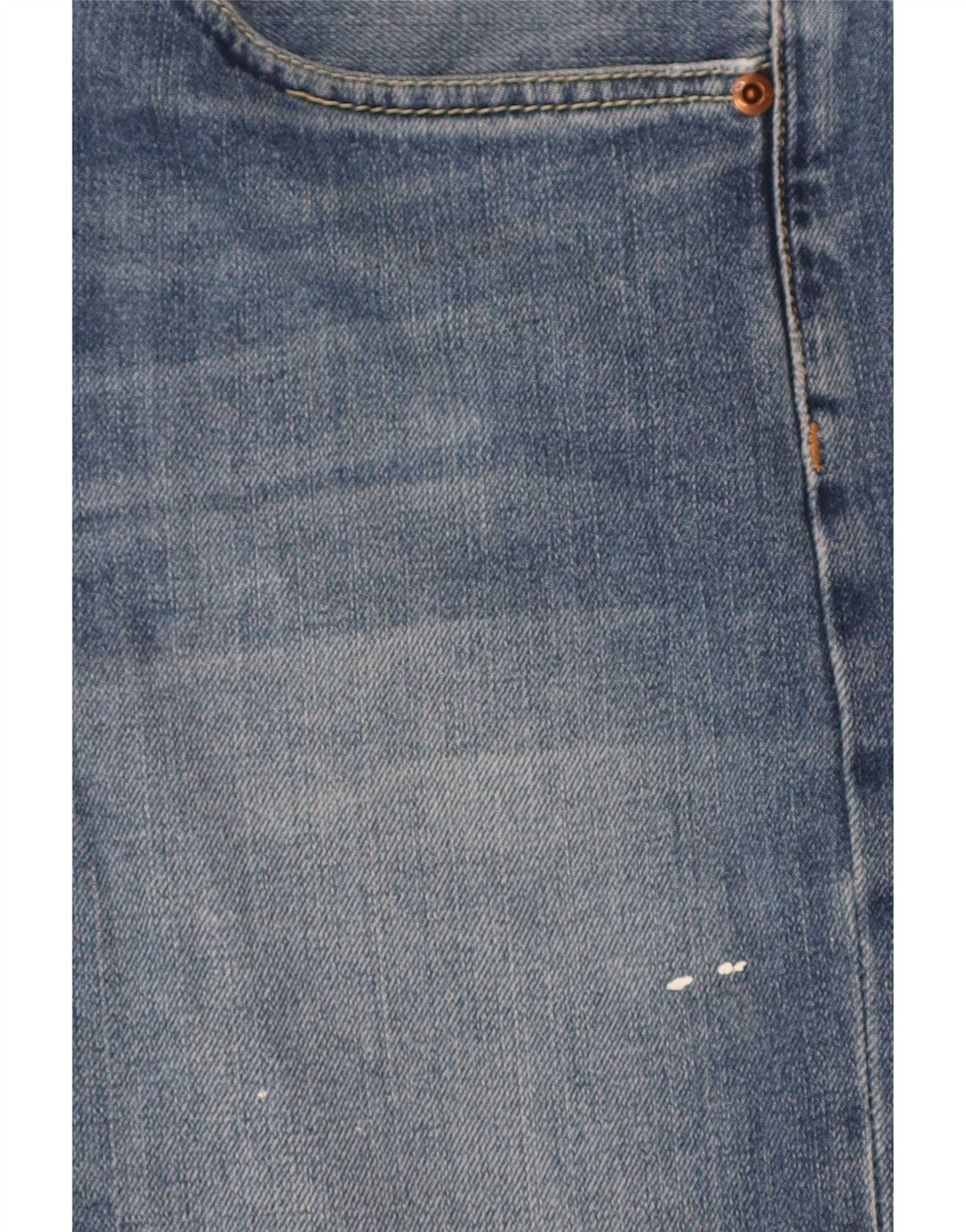 Zara Mens Straight Jeans EU 44 Large W34 L29 Blue