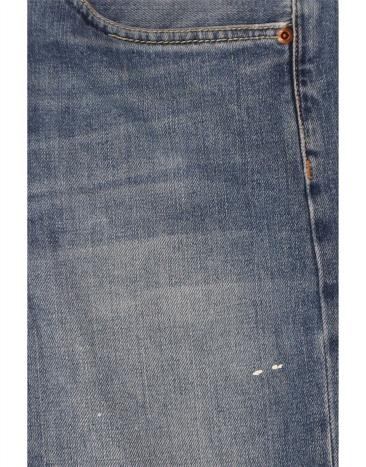 Zara Mens Straight Jeans EU 44 Large W34 L29 Blue