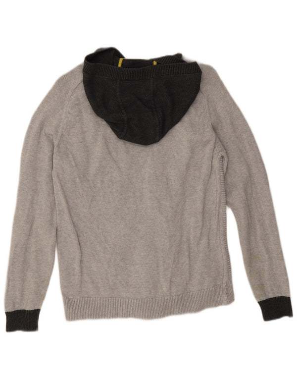 Hugo Boss Boys Hooded Jumper 15-16 Years Medium Grey Colourblock Cotton