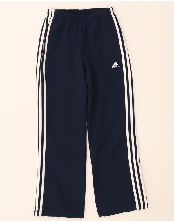 Adidas Boys Tracksuit Trousers 9-10 Years  Navy Blue Polyester