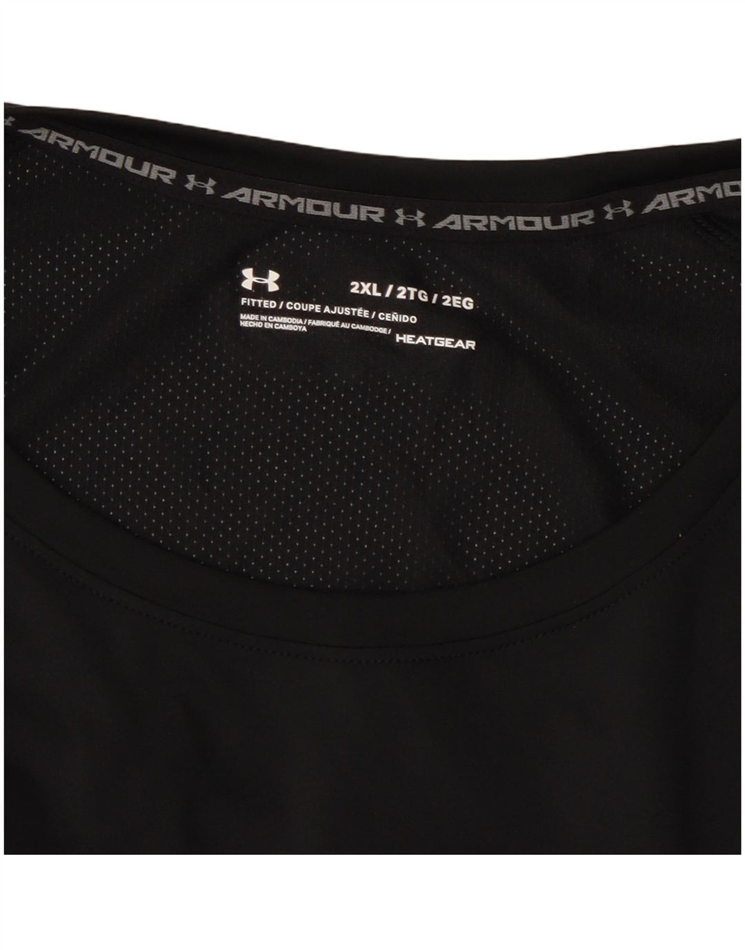Under Armour Mens Heat Gear Top Long Sleeve 2XL Black