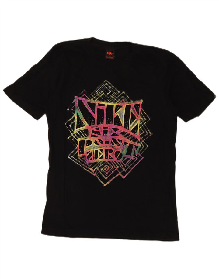 NIKE Mens Graphic T-Shirt Top Medium Black