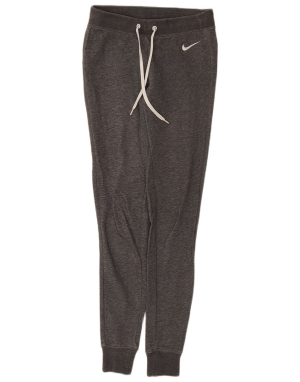 Nike Womens Tracksuit Trousers Joggers UK 6 XS Grey Cotton