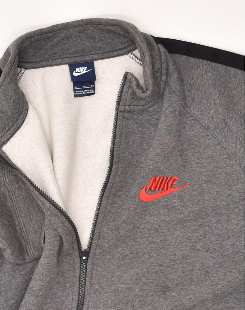 NIKE Mens Tracksuit Top Jacket XL Grey Cotton | Vintage Nike | Thrift | Second-Hand Nike | Used Clothing | Messina Hembry 