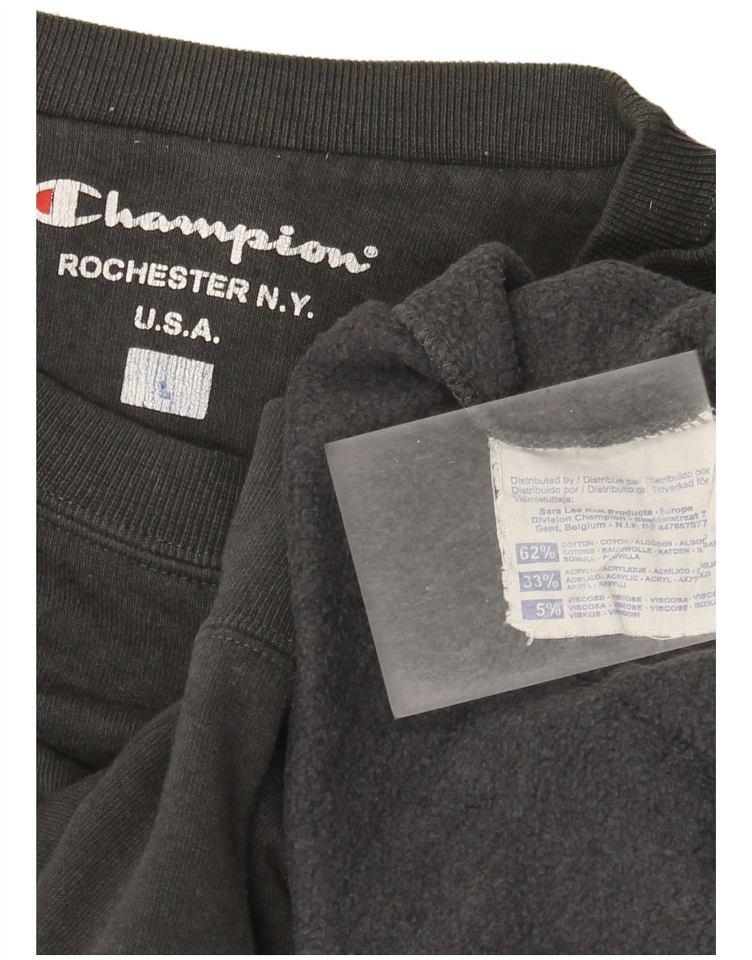 Champion Mens Sweatshirt Jumper XL Grey Cotton