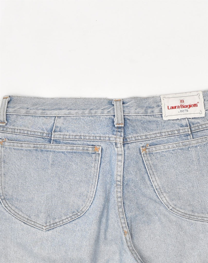 LAURA BIAGIOTTI Womens High Waist Tapered Jeans W31 L30 Blue Cotton | Vintage Laura Biagiotti | Thrift | Second-Hand Laura Biagiotti | Used Clothing | Messina Hembry 