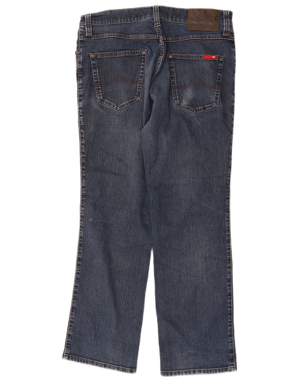 Mustang Mens Straight Jeans W35 L30 Navy Blue Cotton