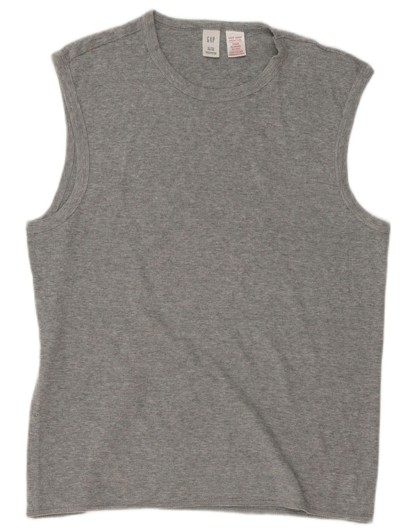 Gap Mens Vest Top XL Grey Cotton