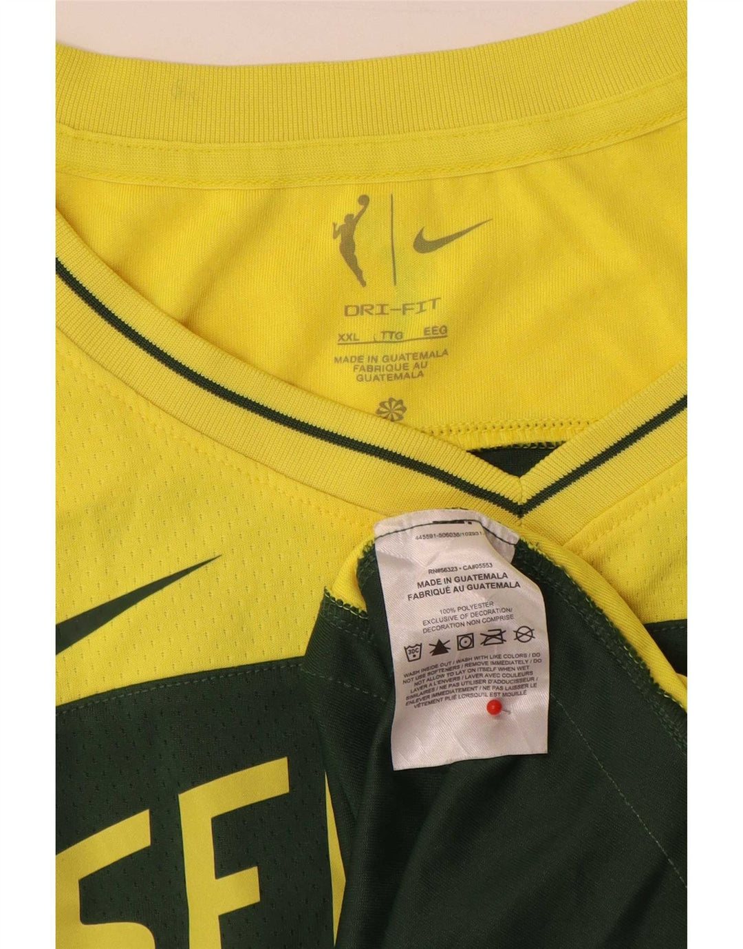 Nike Mens Seattle Graphic Vest Top 2XL Green Colourblock Polyester