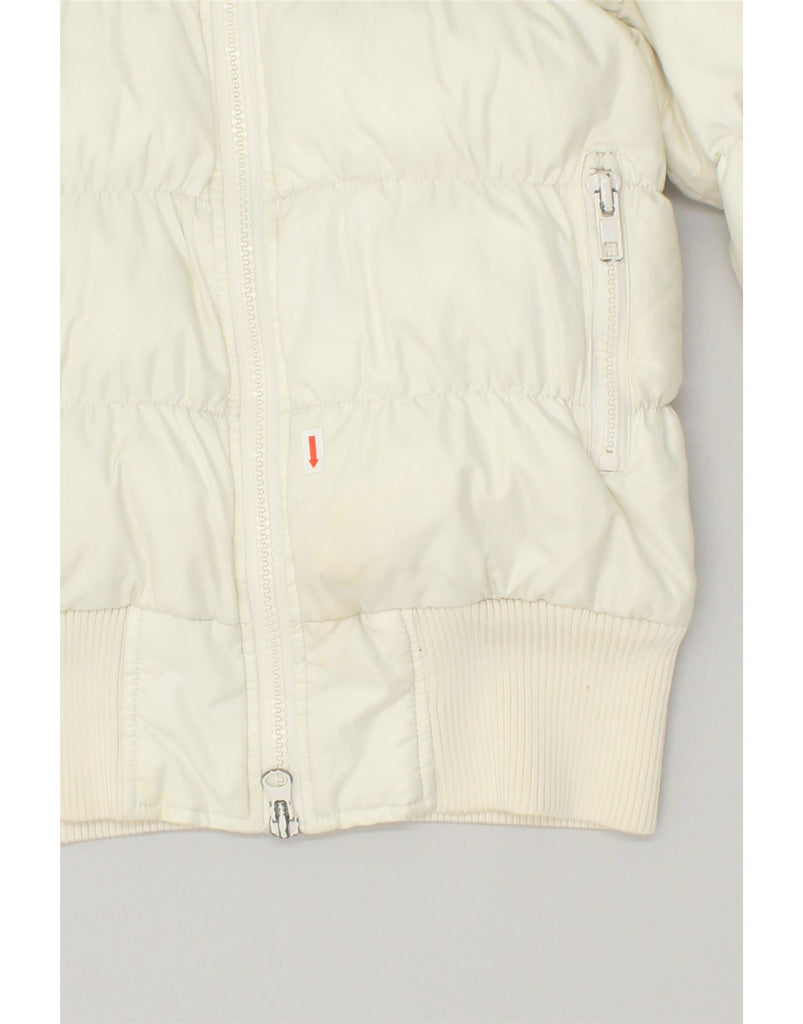 LEE Girls Hooded Padded Jacket 11-12 Years Off White | Vintage Lee | Thrift | Second-Hand Lee | Used Clothing | Messina Hembry 