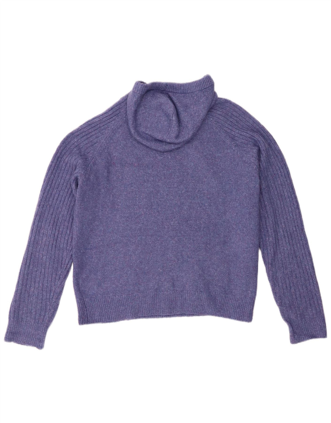 Marks & Spencer Womens Hooded Oversized Jumper Sweater UK 14 Medium Purple
