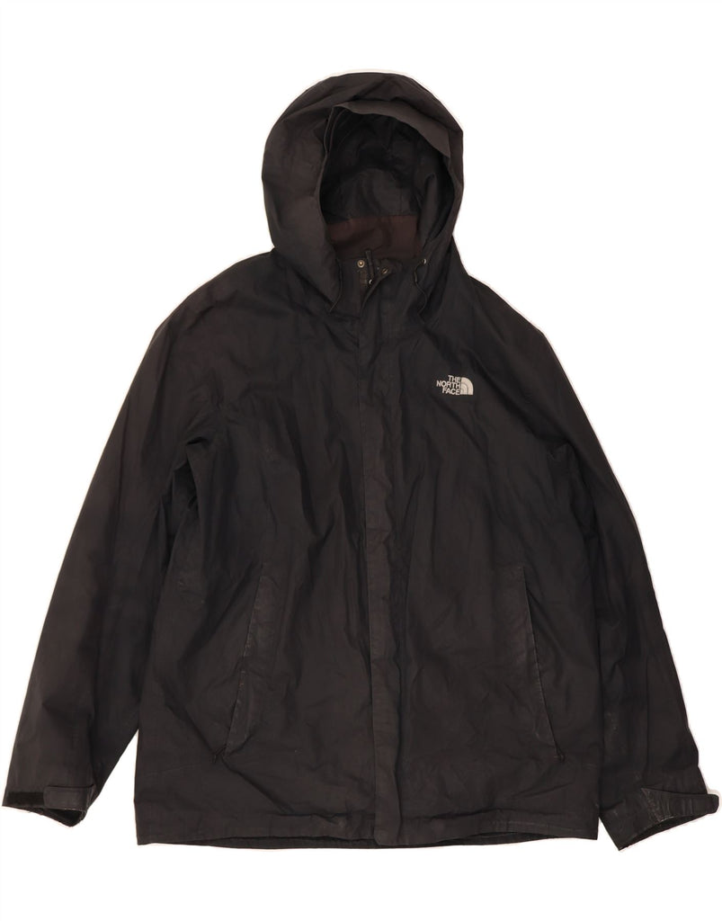THE NORTH FACE Mens Hooded Rain Jacket UK 42 XL Black Polyester Vintage The North Face and Second-Hand The North Face from Messina Hembry 