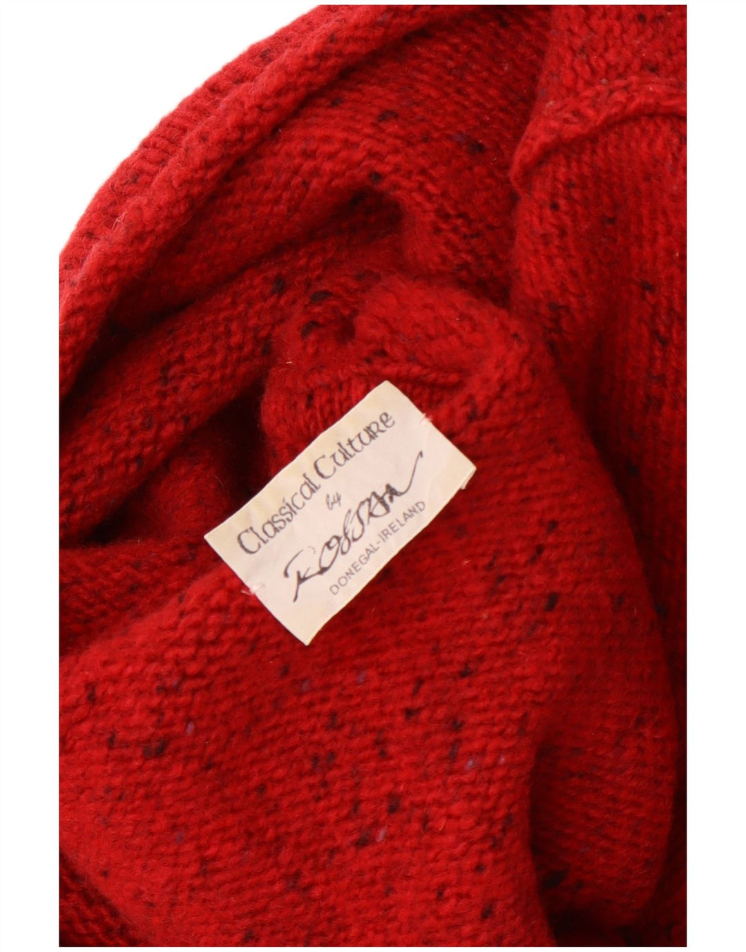 Rossan Womens Roll Neck Jumper Sweater UK 14 Large Red Flecked