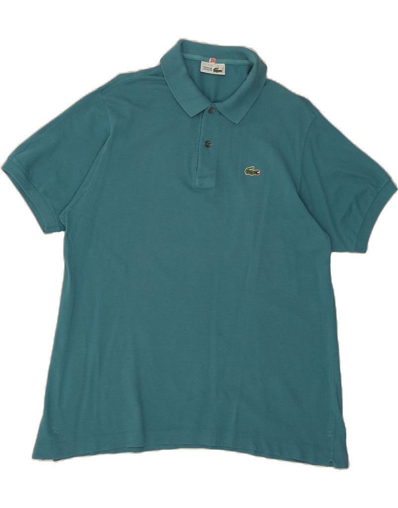 LACOSTE Mens Polo Shirt Size 6 XL Green Cotton Vintage Lacoste and Second-Hand Lacoste from Messina Hembry 