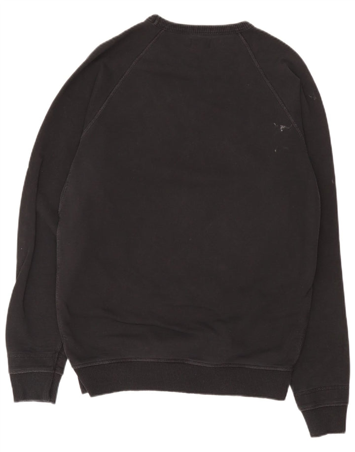 Diesel Mens Graphic Sweatshirt Jumper Medium Black Cotton