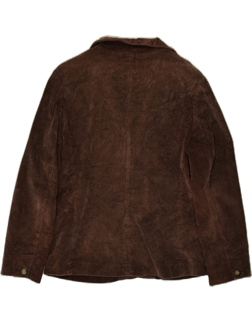L.L.BEAN Womens Petite 3 Button Corduroy Blazer Jacket US 10 Large Brown | Vintage L.L.Bean | Thrift | Second-Hand L.L.Bean | Used Clothing | Messina Hembry 