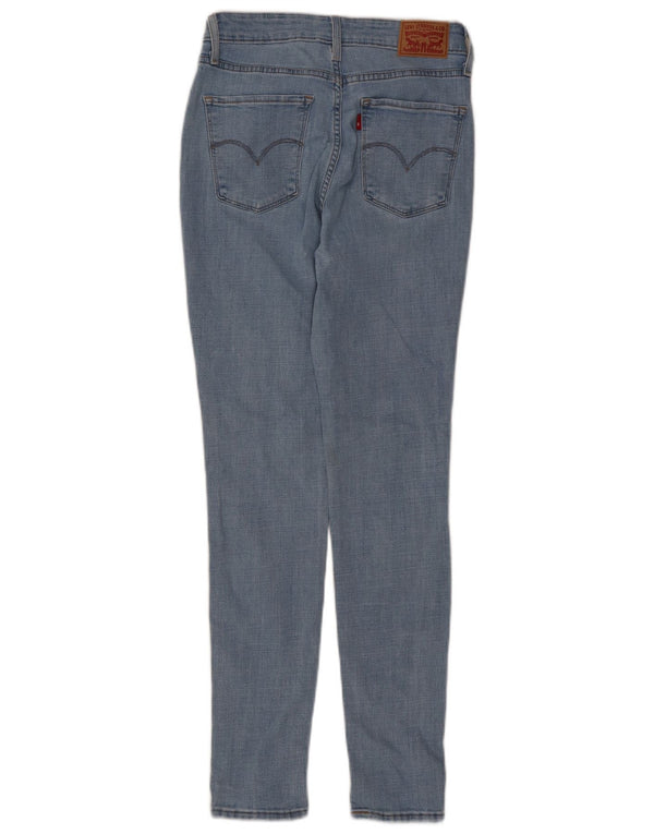 Levi's Womens 721 High Rise Skinny Jeans W28 L30 Blue Cotton