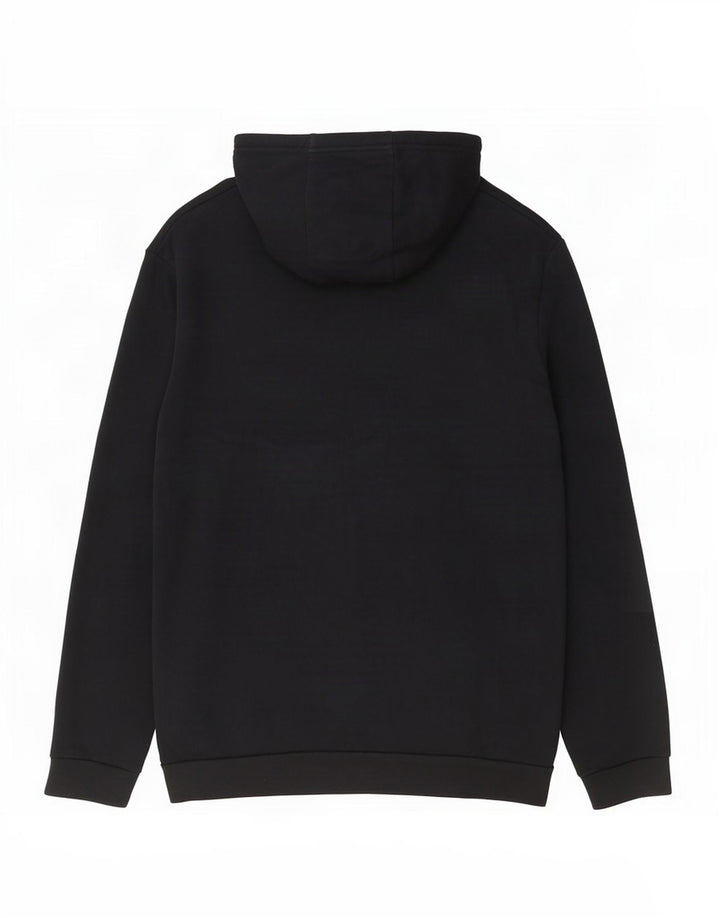 Adidas Mens Hoodie Jumper Medium Black Cotton