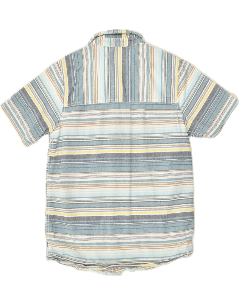 OSH KOSH Boys Short Sleeve Shirt 13-14 Years Grey Striped Cotton | Vintage Osh Kosh | Thrift | Second-Hand Osh Kosh | Used Clothing | Messina Hembry 