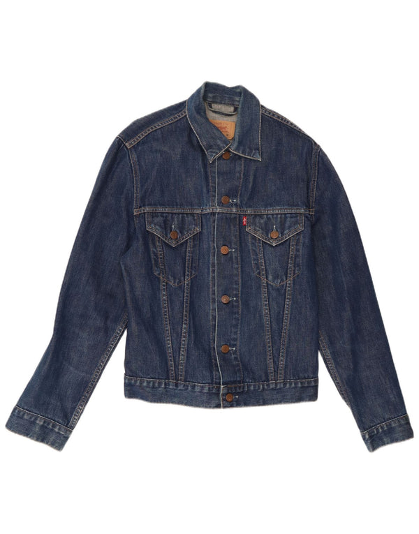 Levi's Mens Denim Jacket UK 38 Medium Navy Blue Cotton