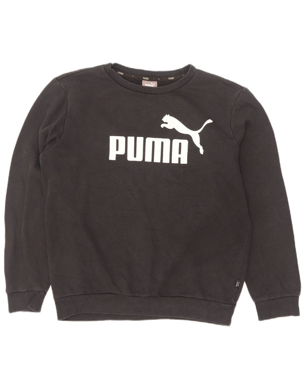 Puma Mens Graphic Sweatshirt Jumper Small Black Cotton