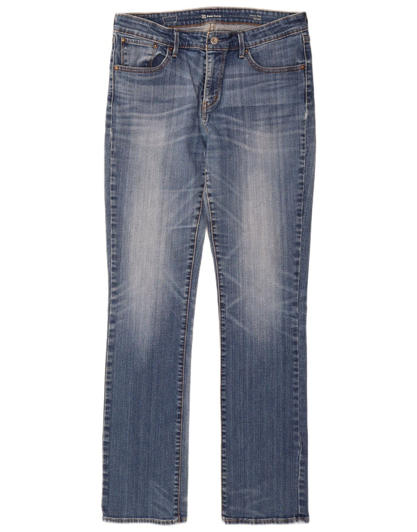 LEVI'S Womens Demi Curve Classic Rise Straight Jeans W31 L34 Blue Cotton