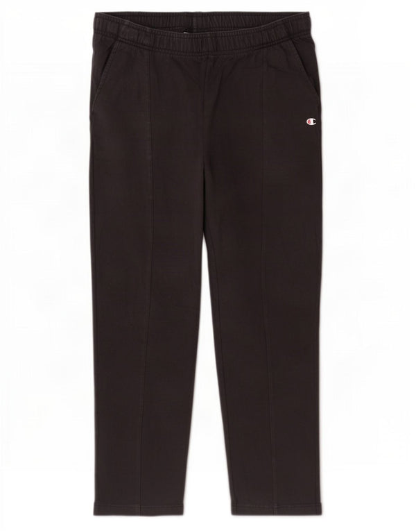Champion Womens Tracksuit Trousers UK 16 Large Black Cotton