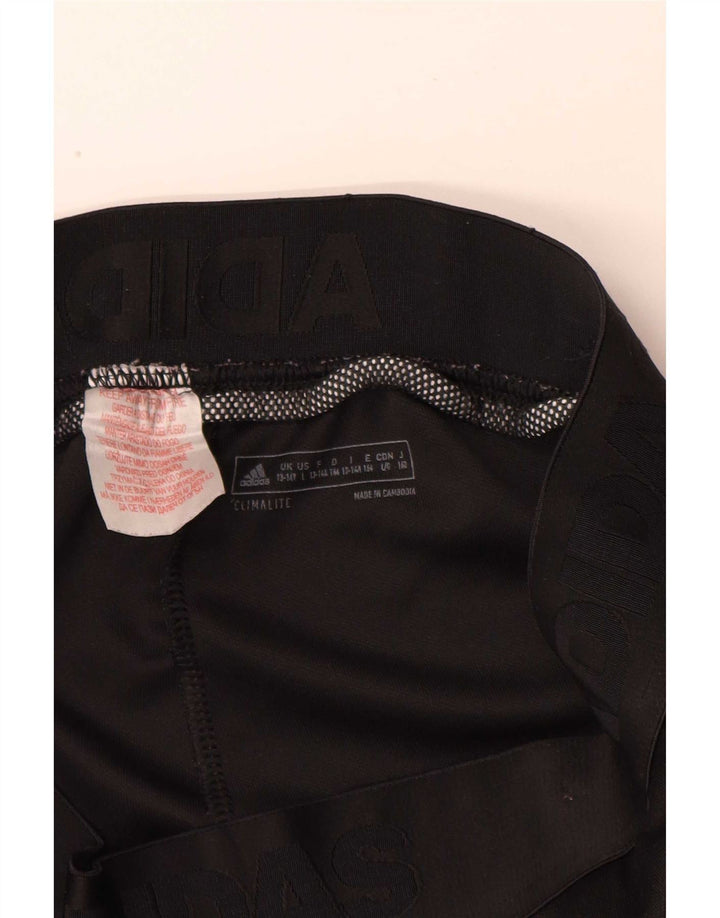 Adidas Girls Climalite Tracksuit Trousers 13-14 Years Black Polyester