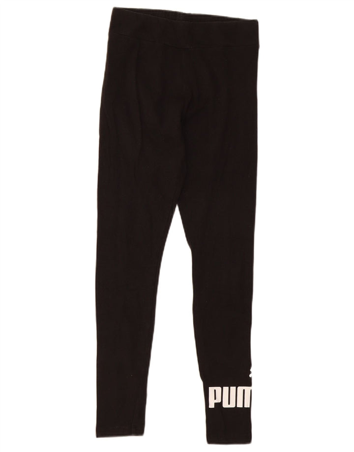 Puma Womens Graphic Leggings UK 8 Small Black