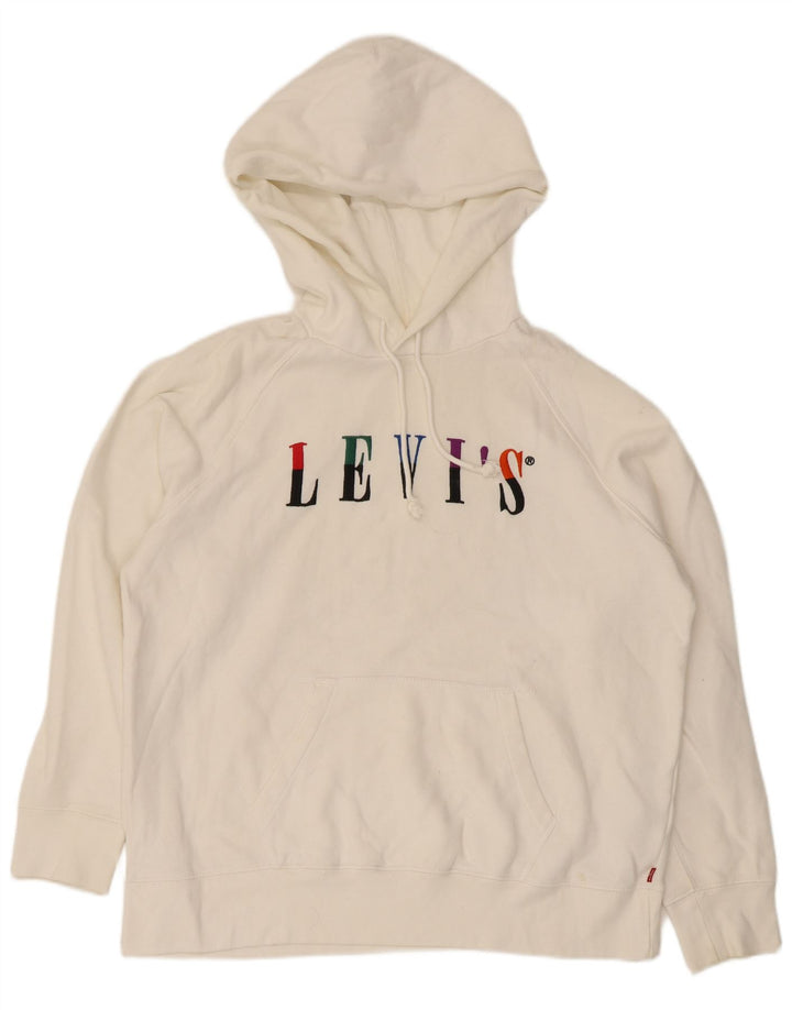 Levi's Womens UK 14 Large White Cotton