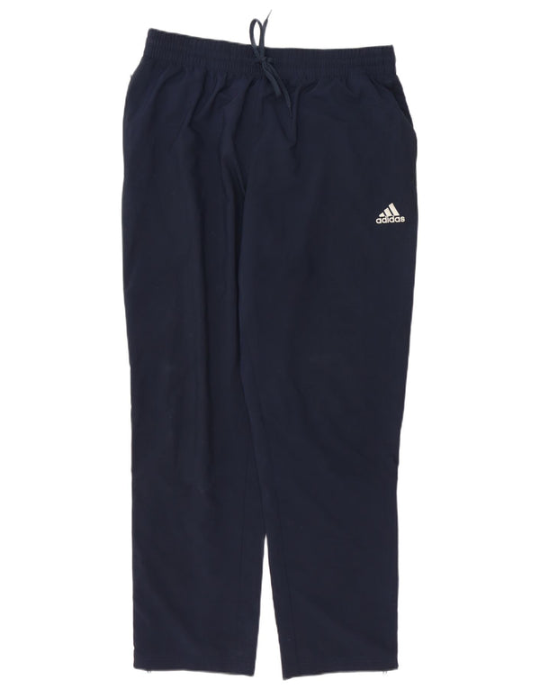 Adidas Mens Tracksuit Trousers Large  Navy Blue Polyester