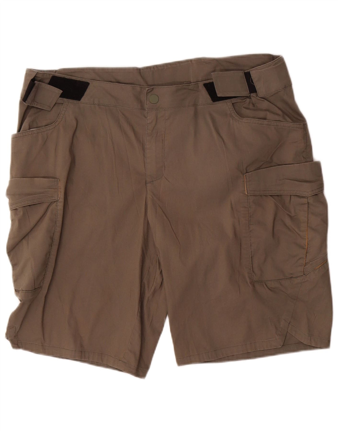 DECATHLON Mens Cargo Shorts W42 XL Brown Polyester