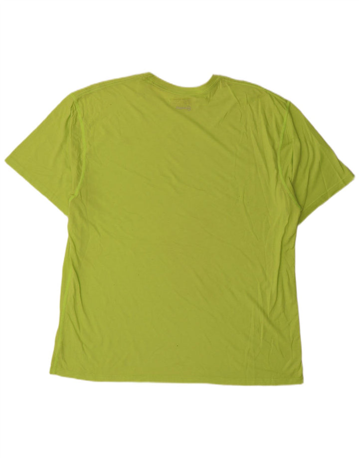 RUSSELL ATHLETIC Mens Dri-Power T-Shirt Top 2XL Green Polyester