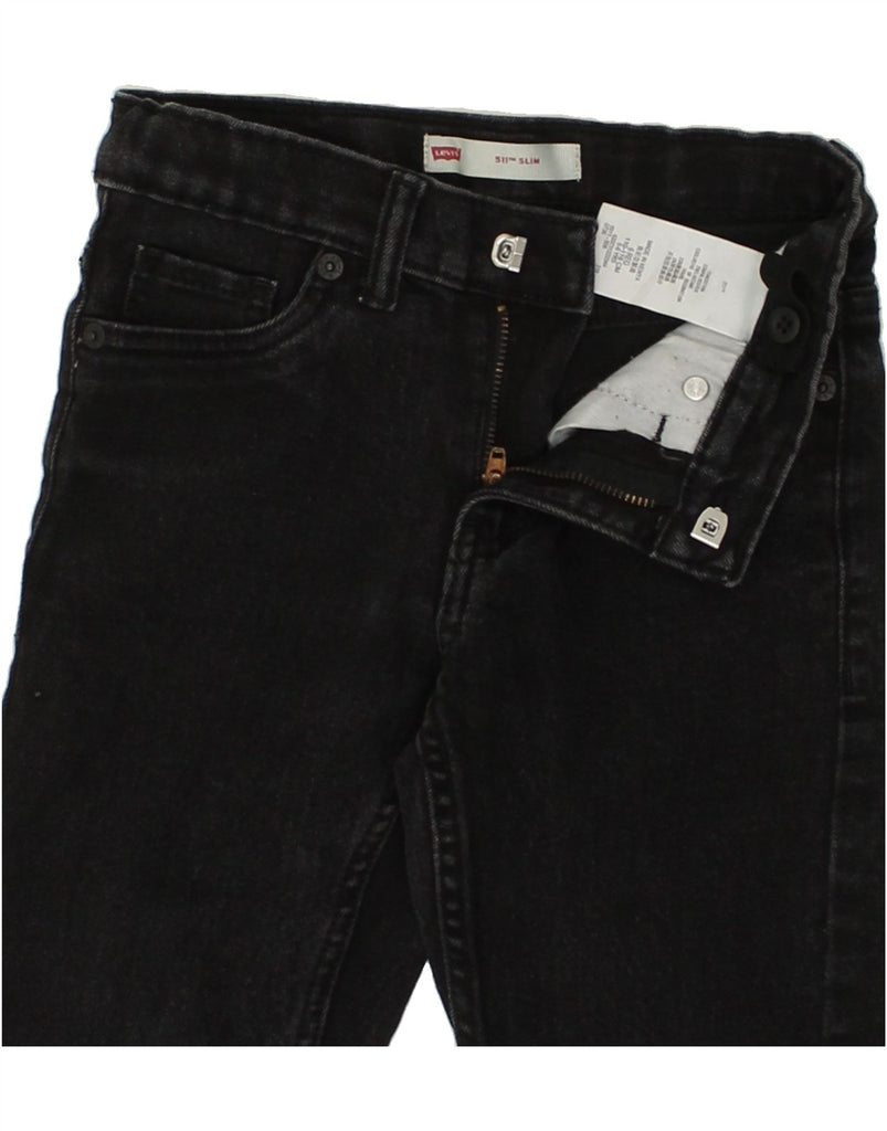 LEVI'S Boys 511 Slim Jeans 5-6 Years W22 L20  Black Cotton | Vintage Levi's | Thrift | Second-Hand Levi's | Used Clothing | Messina Hembry 