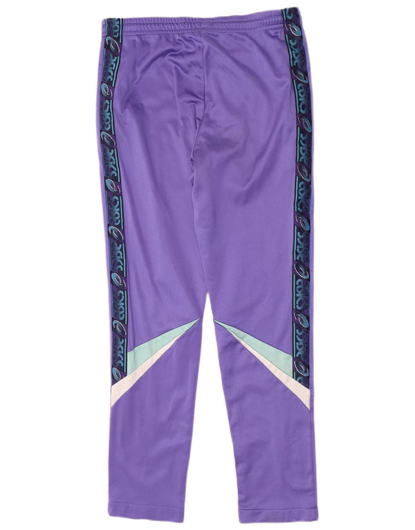 Asics Mens Graphic Tracksuit Trousers IT 50 Medium Purple Colourblock