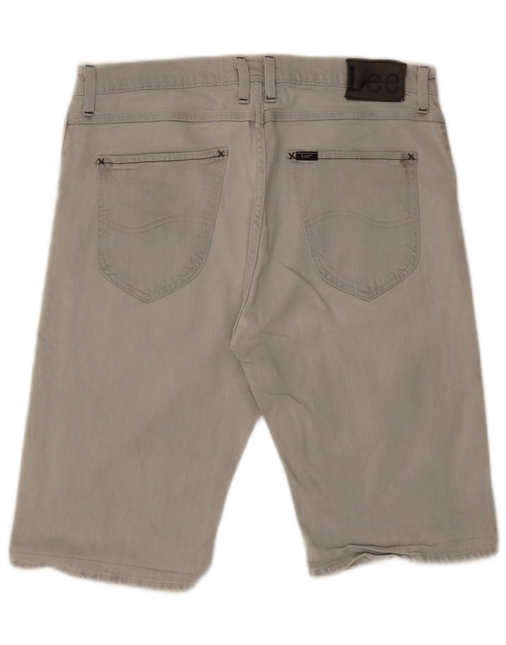 Lee Mens 5 Pocket Short Denim Shorts W32 Medium Grey Cotton
