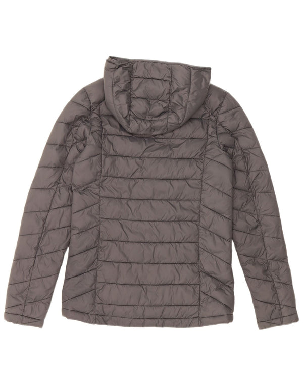 Fat Face Womens Hooded Padded Jacket UK 6 XS Grey Nylon
