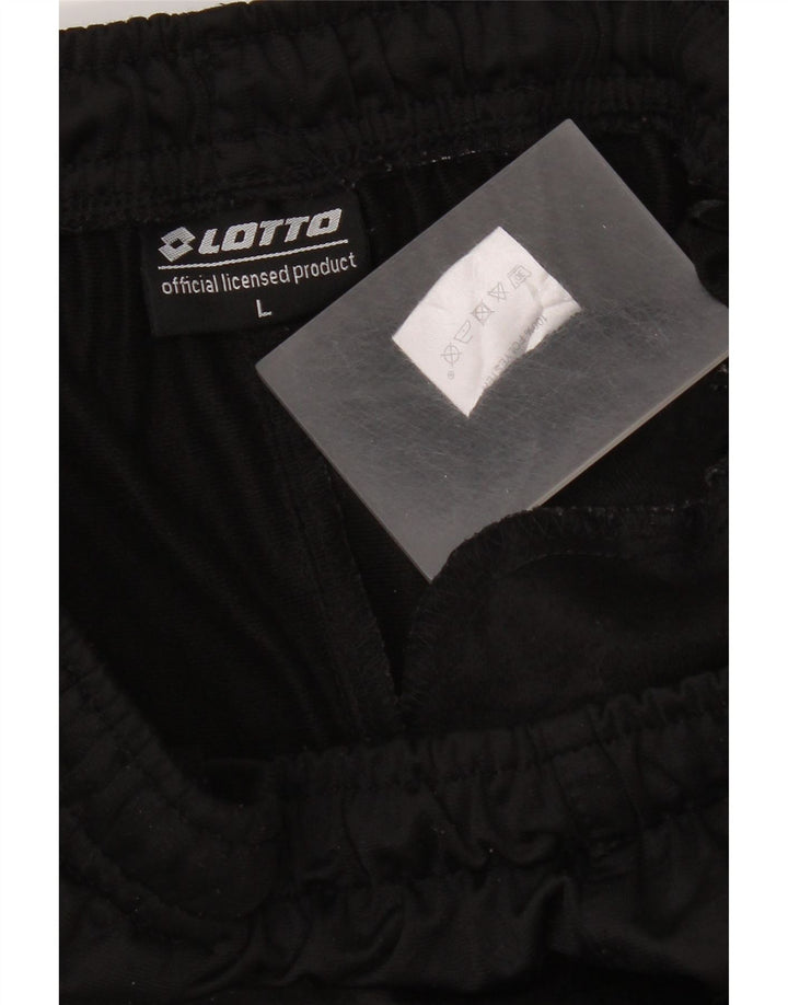 Lotto Mens Tracksuit Trousers Joggers Large Black Polyester