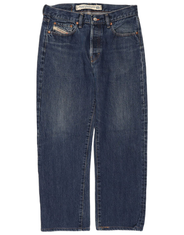 DIESEL Mens Straight Jeans W32 L26 Blue Cotton
