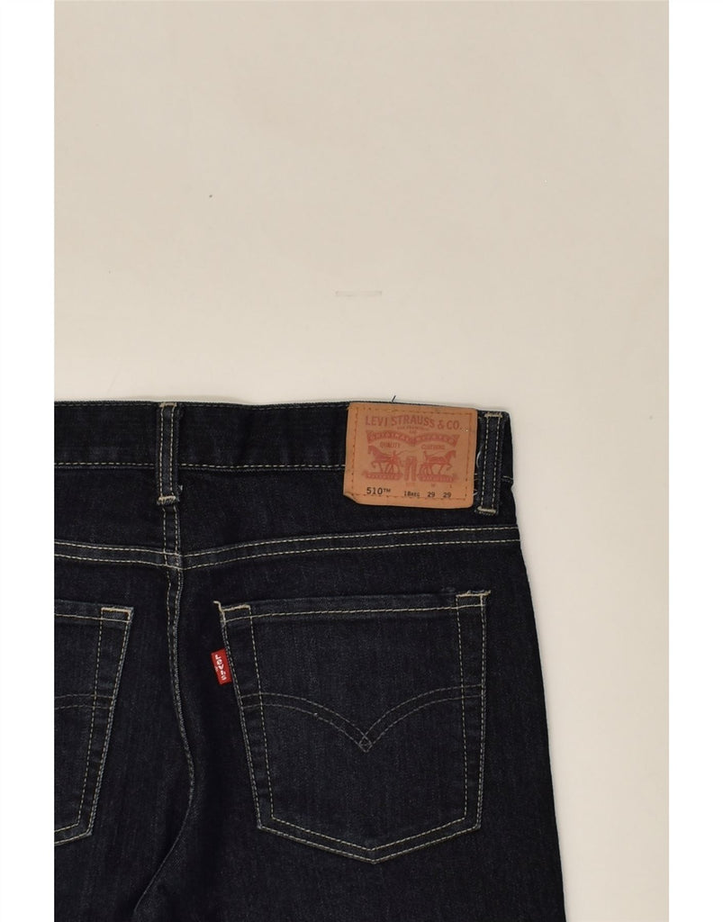 LEVI'S Girls 510 Skinny Jeans 15-16 Years W29 L29 Navy Blue Cotton | Vintage Levi's | Thrift | Second-Hand Levi's | Used Clothing | Messina Hembry 